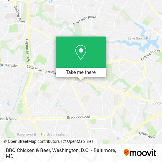 Bbq Chicken & Beer map
