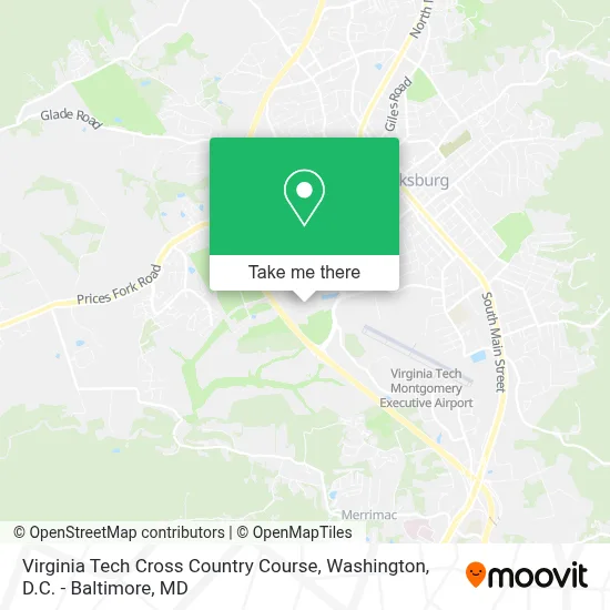 Virginia Tech Cross Country Course map