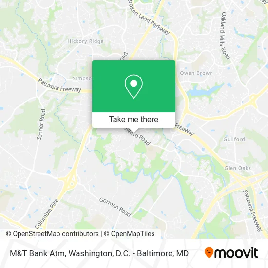 M&T Bank Atm map