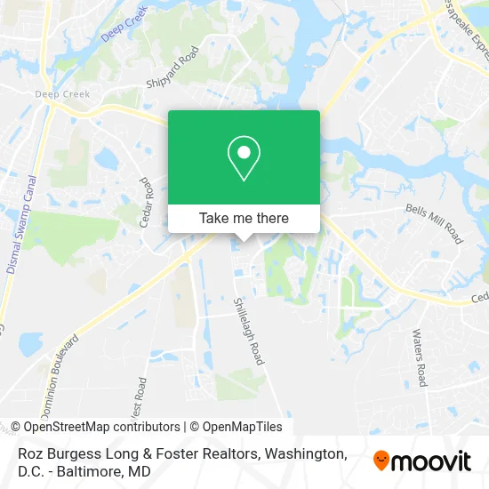 Roz Burgess Long & Foster Realtors map