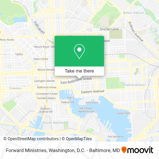 Forward Ministries map