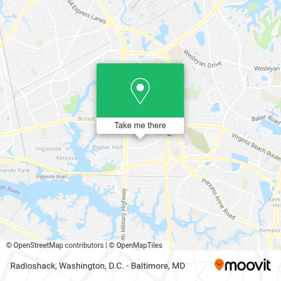 Radioshack map