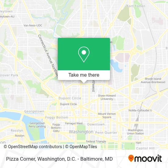 Pizza Corner map