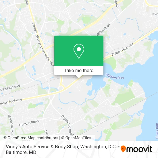 Vinny's Auto Service & Body Shop map
