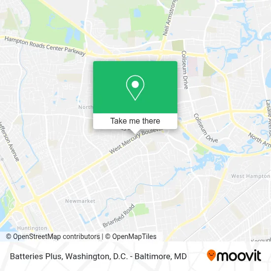 Batteries Plus map