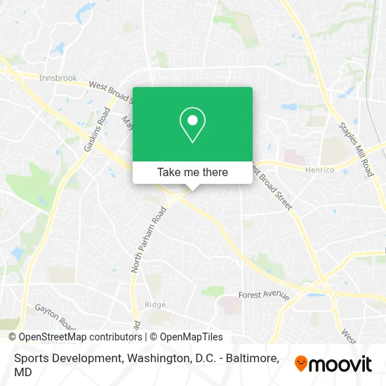 Sports Development map