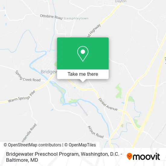 Bridgewater Preschool Program map
