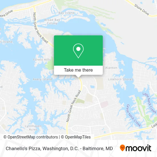 Chanello's Pizza map