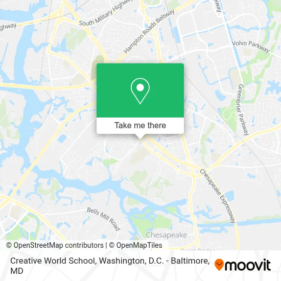 Creative World School map