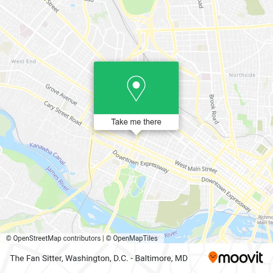 The Fan Sitter map