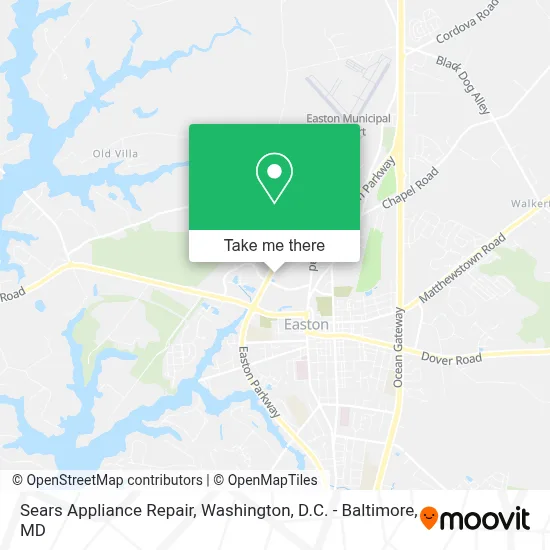Sears Appliance Repair map