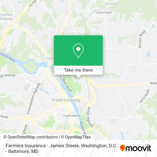 Farmers Insurance - James Steele map