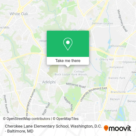 Cherokee Lane Elementary School map