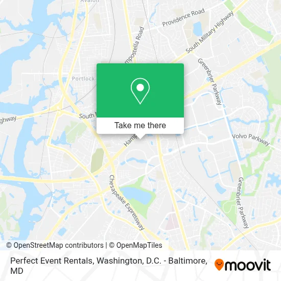 Perfect Event Rentals map
