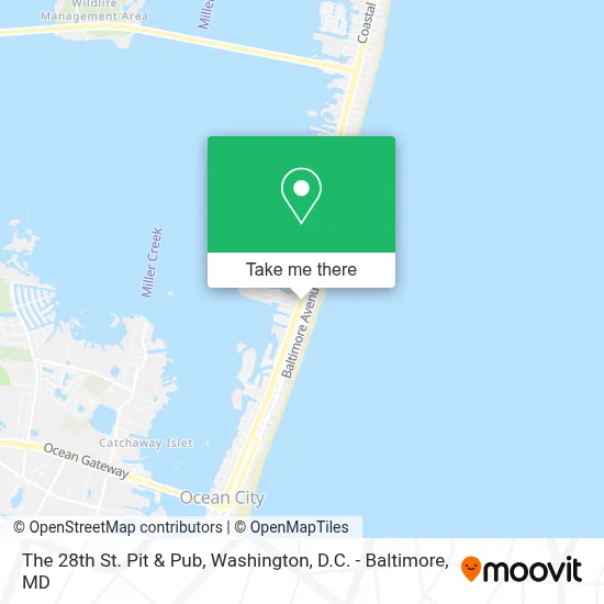 The 28th St. Pit & Pub map
