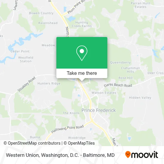Western Union map