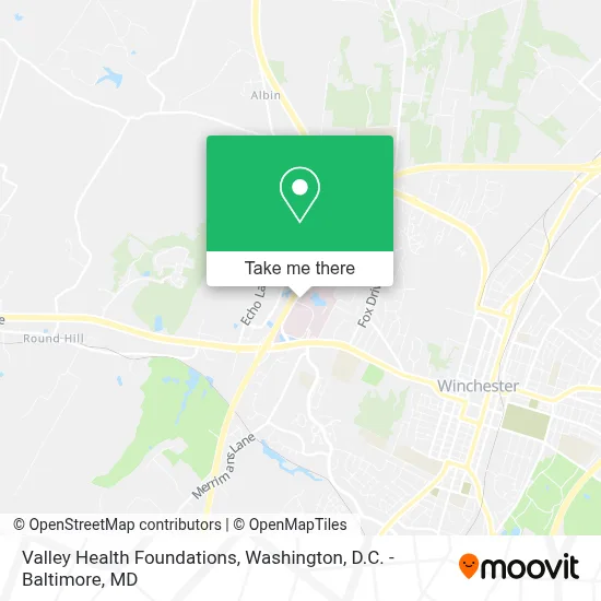 Valley Health Foundations map