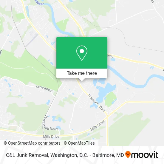 C&L Junk Removal map