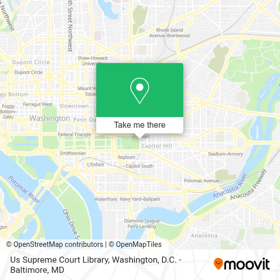Us Supreme Court Library map