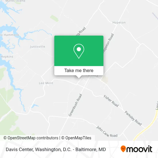 Davis Center map