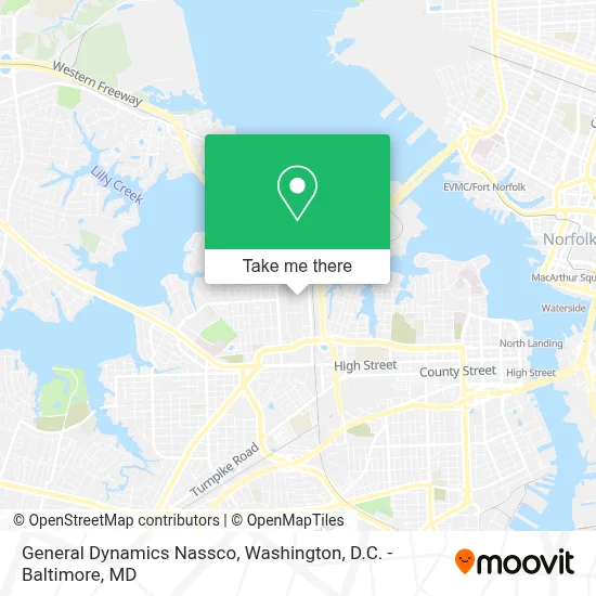 General Dynamics Nassco map