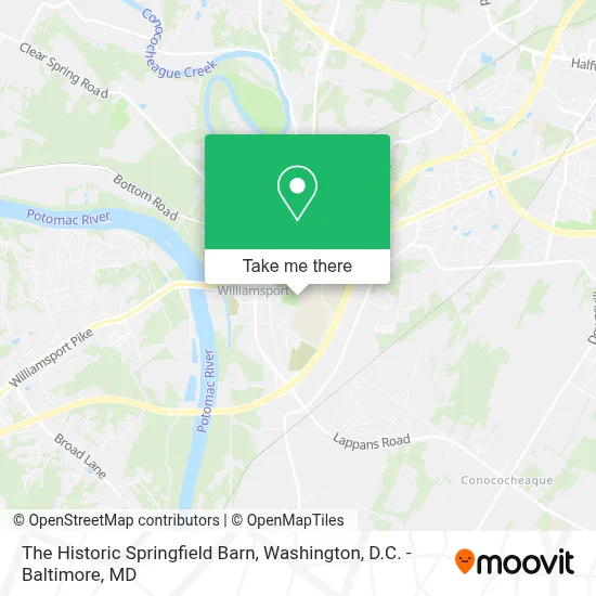 The Historic Springfield Barn map