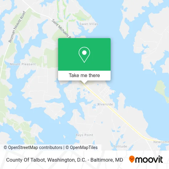 County Of Talbot map