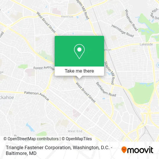 Triangle Fastener Corporation map