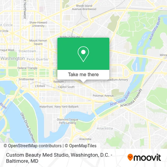 Custom Beauty Med Studio map
