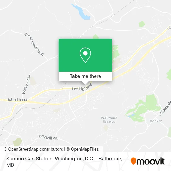 Sunoco Gas Station map