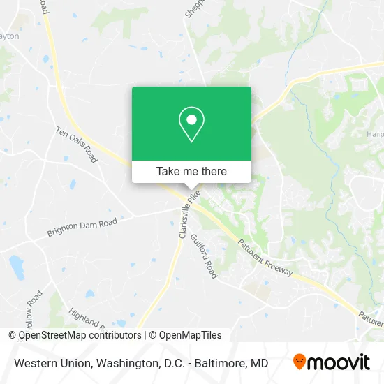 Western Union map