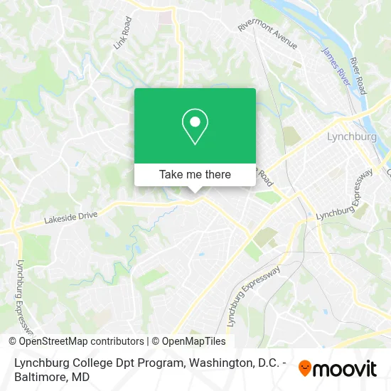 Lynchburg College Dpt Program map