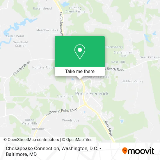 Chesapeake Connection map