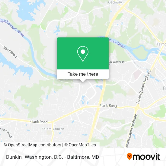 Dunkin' map