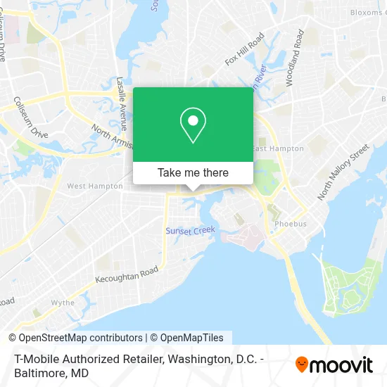 T-Mobile Authorized Retailer map