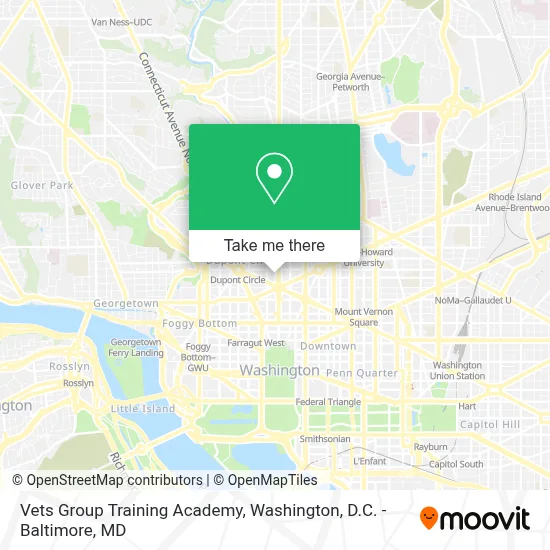 Vets Group Training Academy map