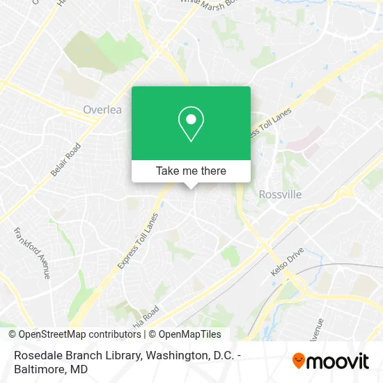Rosedale Branch Library map