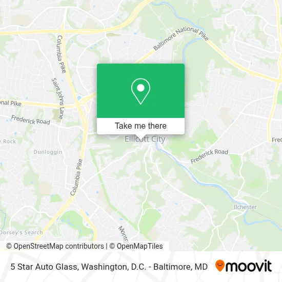 5 Star Auto Glass map