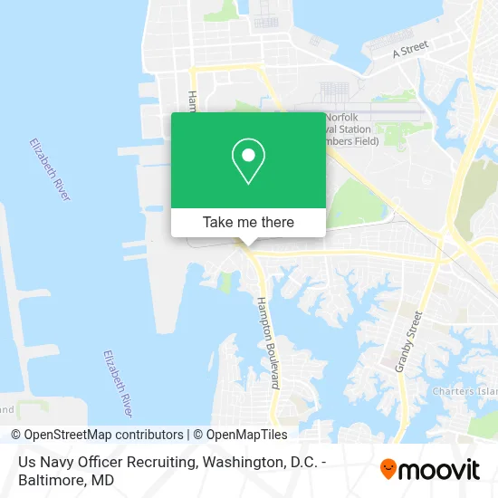 Us Navy Officer Recruiting map