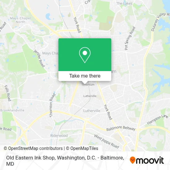 Old Eastern Ink Shop map