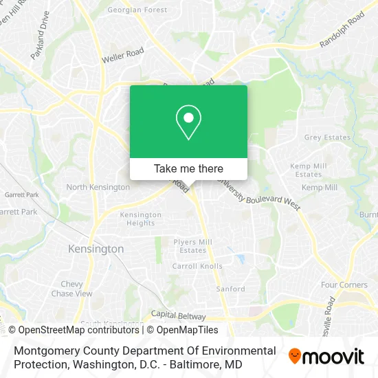 Montgomery County Department Of Environmental Protection map