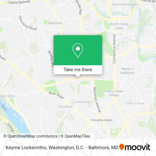 Keyme Locksmiths map