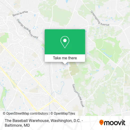 The Baseball Warehouse map