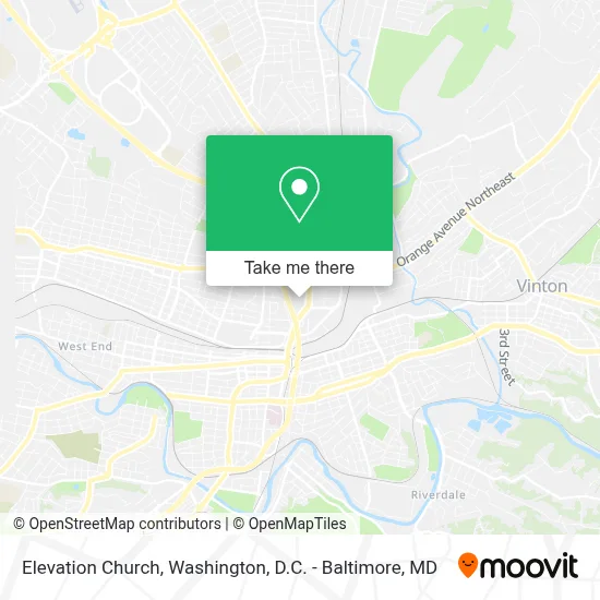 Elevation Church map