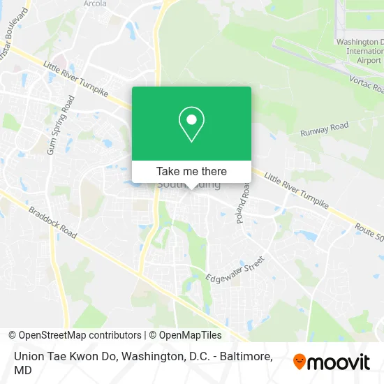 Union Tae Kwon Do map