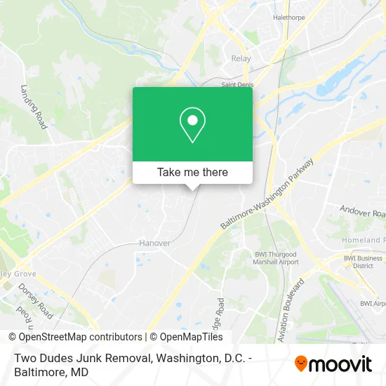Two Dudes Junk Removal map