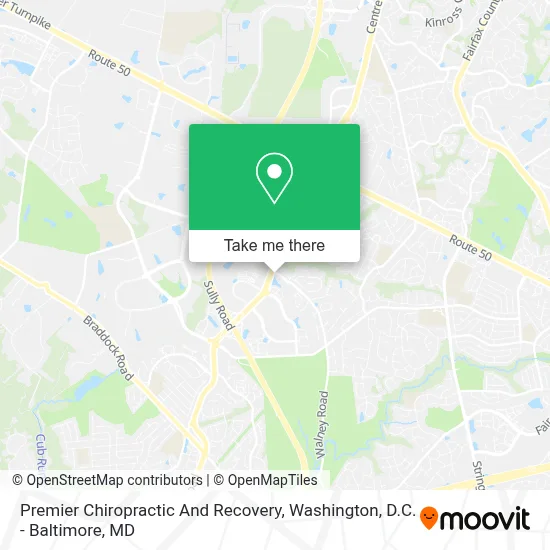Premier Chiropractic And Recovery map