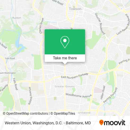 Western Union map