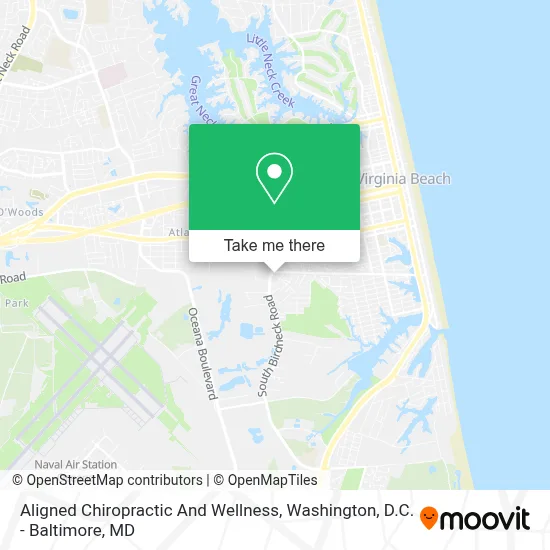 Aligned Chiropractic And Wellness map