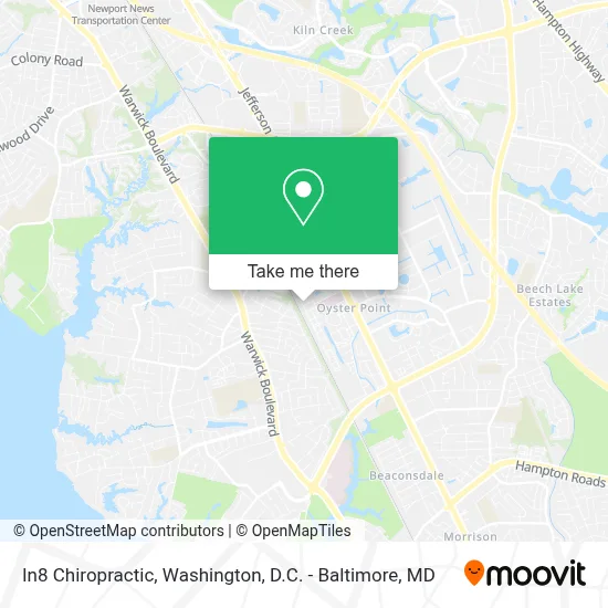 In8 Chiropractic map